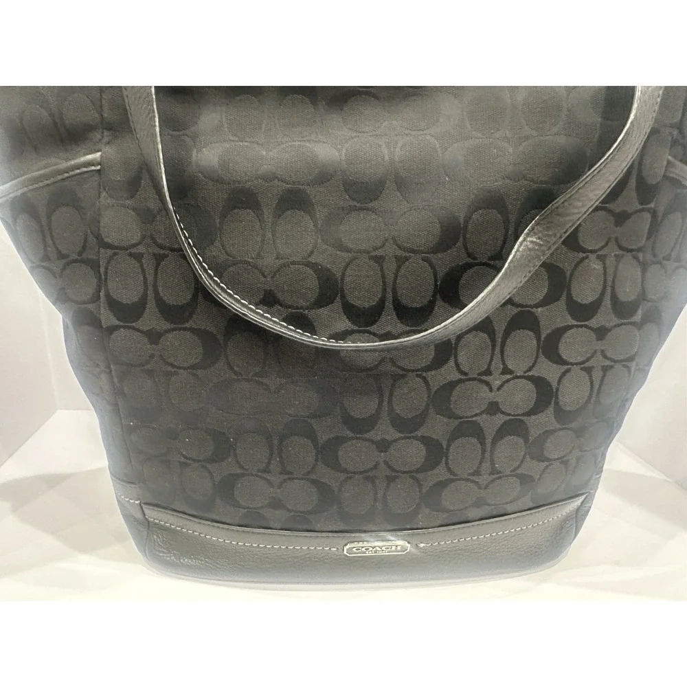 Coach black signature